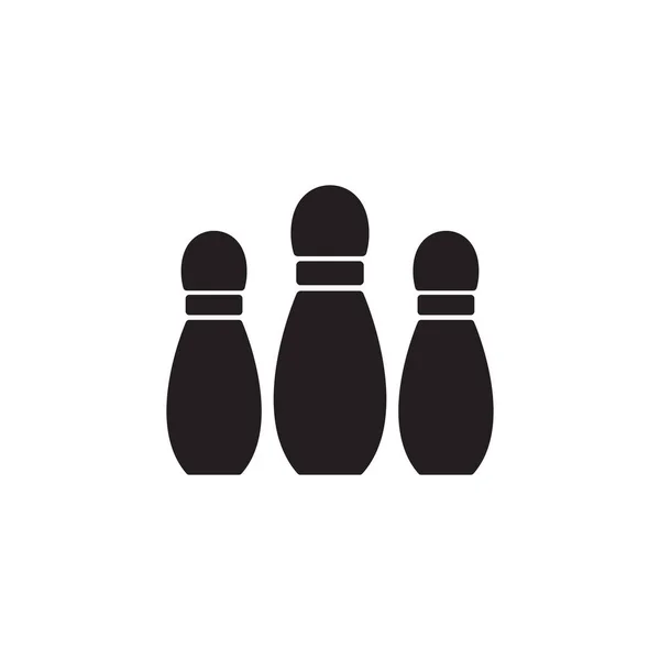 Bowling Vector Icono Plantilla Diseño — Vector de stock