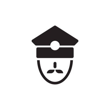 polis vektör ikonu tasarım şablonu