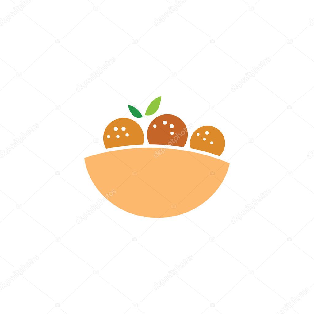 falafel vector icon design template