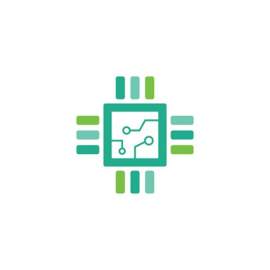 mikroçip vektör tasarım şablonu