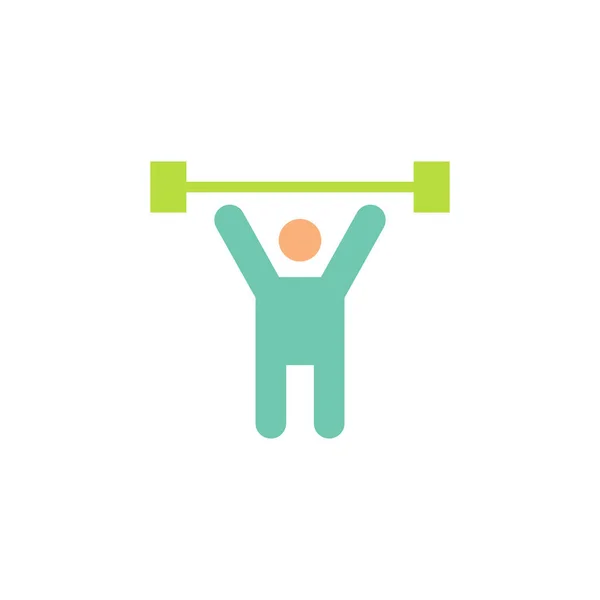 Workout Vector Icon Design Template — Stock Vector