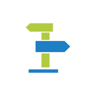 yol bulma vektör ikon tasarım şablonu