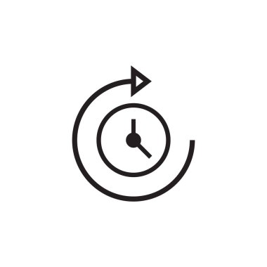 Zaman vektör tasarım şablonunun geçişi