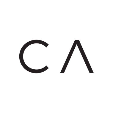 ca ilk harf vektör logo simgesi
