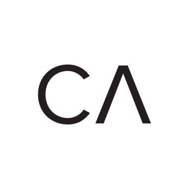 ca ilk harf vektör logo simgesi