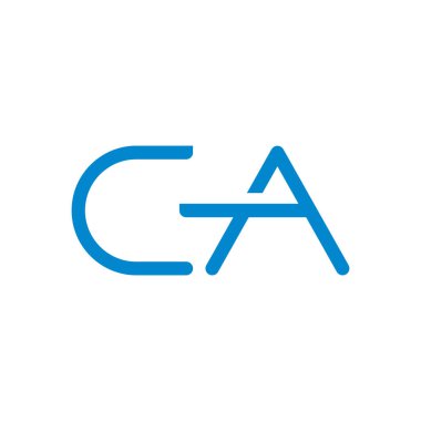 ca ilk harf vektör logo simgesi