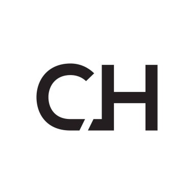 ch ilk harf vektör logo simgesi