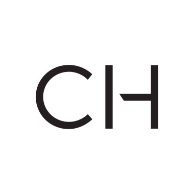 ch ilk harf vektör logo simgesi