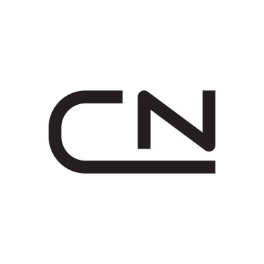 cn ilk harf vektör logo simgesi