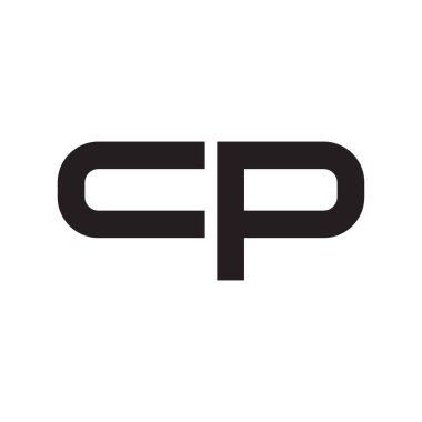 cp ilk harf vektör logosu simgesi