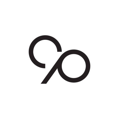 cp ilk harf vektör logosu simgesi