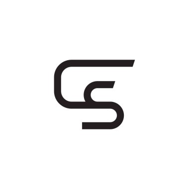 c ilk harf vektör logo simgesi