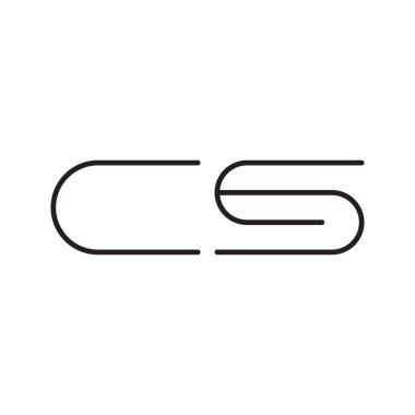 c ilk harf vektör logo simgesi