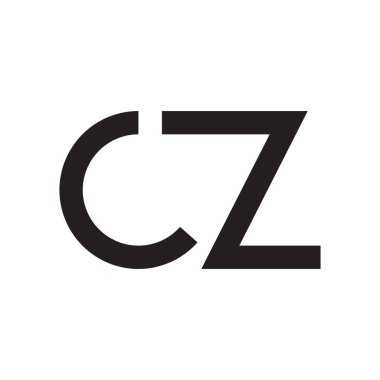 cz ilk harf vektör logosu simgesi