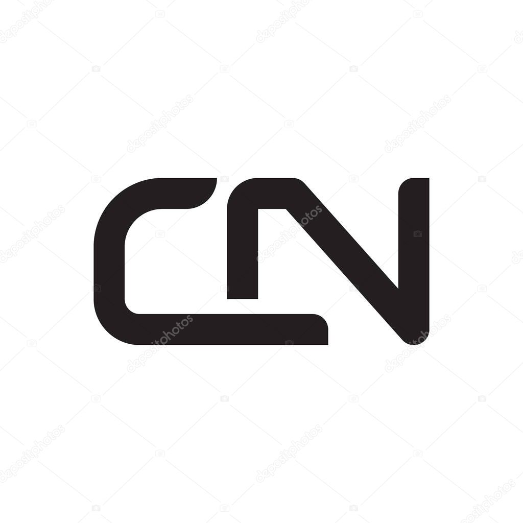Cn initial letter vector logo icon