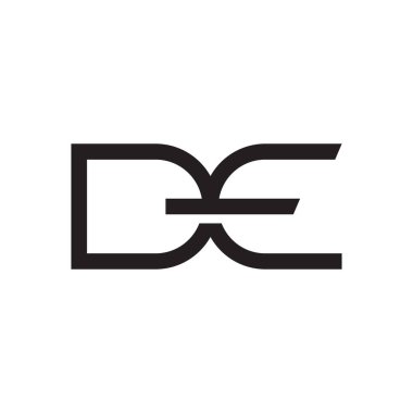 ilk harf vektör logo simgesini de ekle