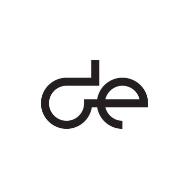 ilk harf vektör logo simgesini de ekle