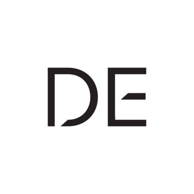 ilk harf vektör logo simgesini de ekle