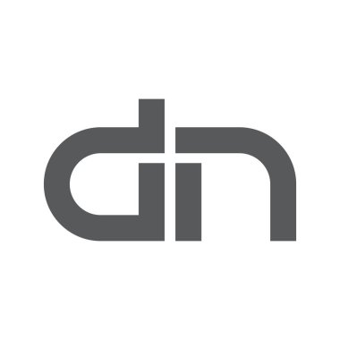 dn ilk harf vektör logo simgesi