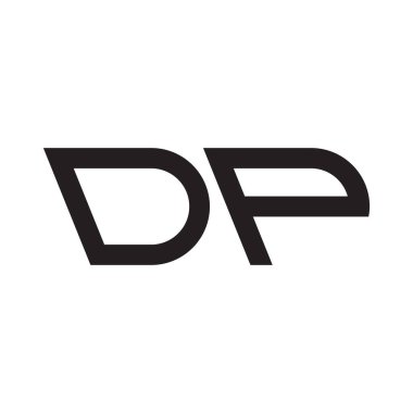 dp ilk harf vektör logo simgesi