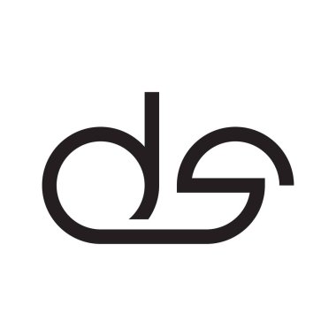 İlk harf vektör logosunu simgeler