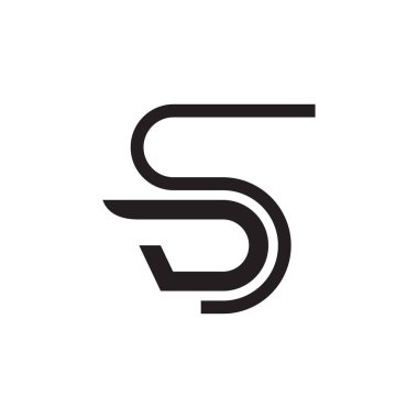 İlk harf vektör logosunu simgeler