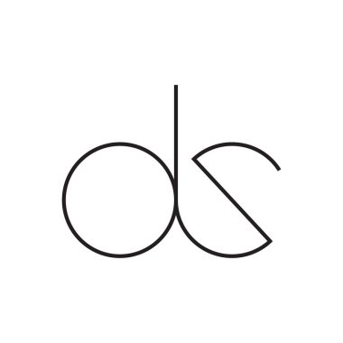 İlk harf vektör logosunu simgeler