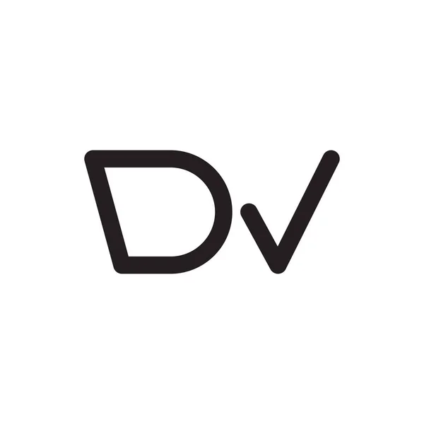 Anfangsbuchstaben Vektor Logo Symbol — Stockvektor