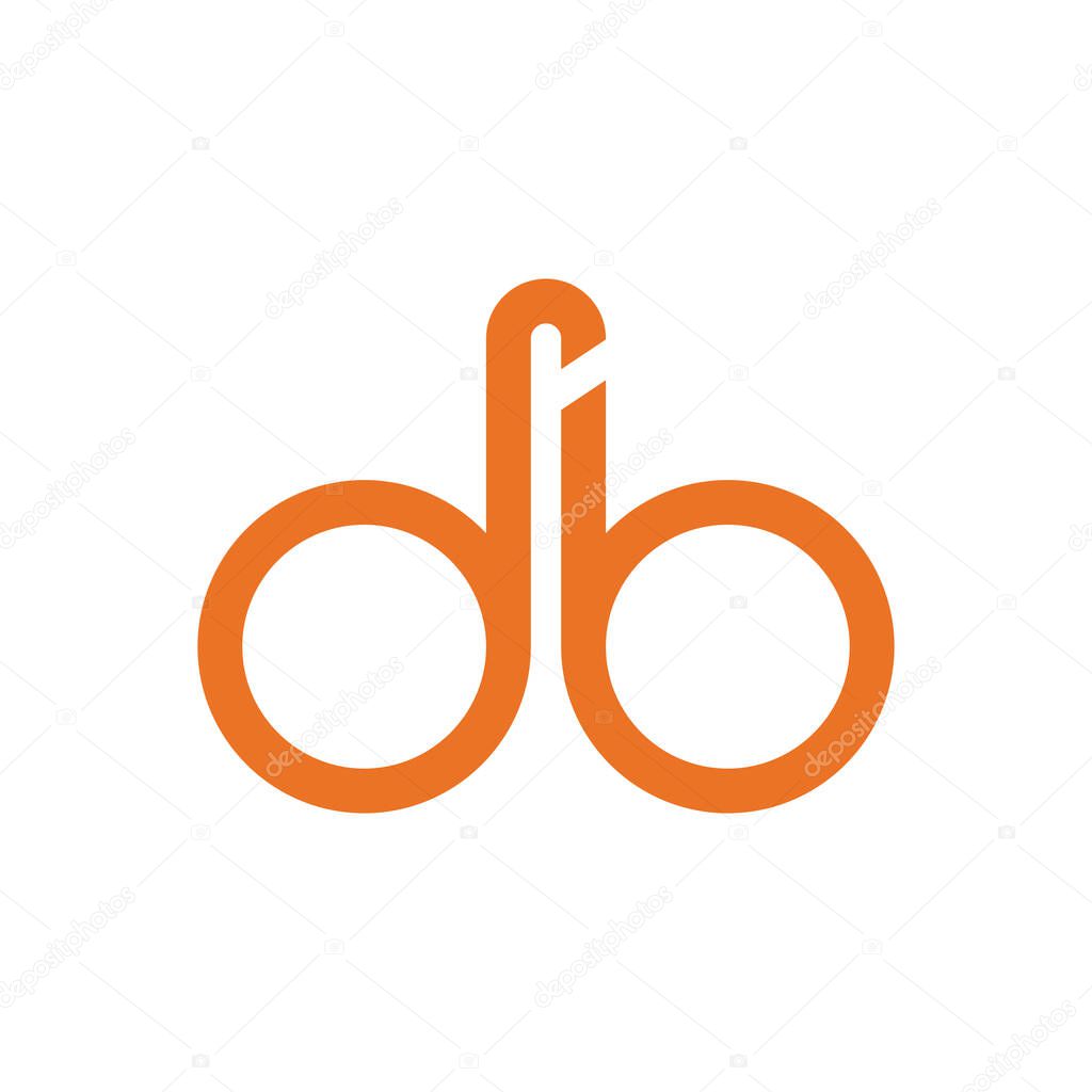 Db initial letter vector logo icon