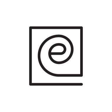 İlk harf vektör logosu simgesi