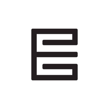 İlk harf vektör logosu simgesi