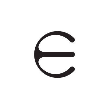 İlk harf vektör logosu simgesi