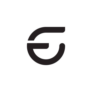 İlk harf vektör logosu simgesi