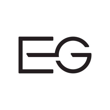 Örneğin ilk harf vektör logosu simgesi