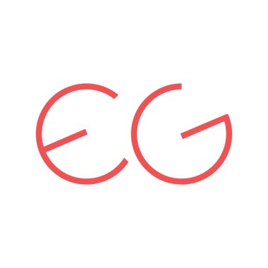 Örneğin ilk harf vektör logosu simgesi