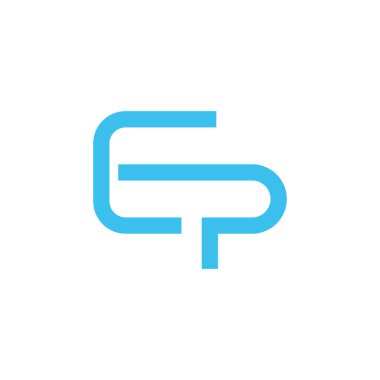 İlk harf vektör logosu simgesi