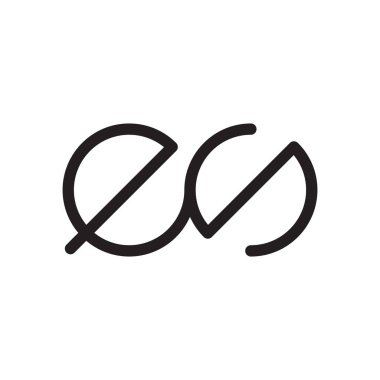 Başlangıç harf vektör logo simgesi