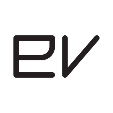 ilk harf vektör logo simgesi