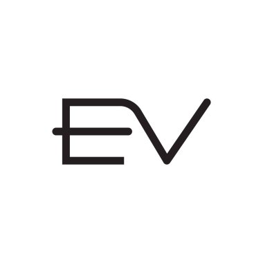 ilk harf vektör logo simgesi