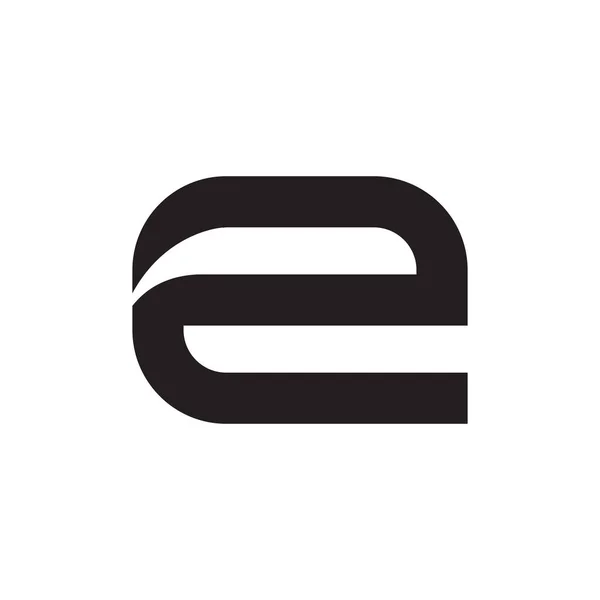 Електронна Початкова Літера Векторна Піктограма Логотипу — стоковий вектор