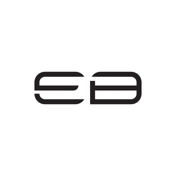 eb ilk harf vektör logo simgesi