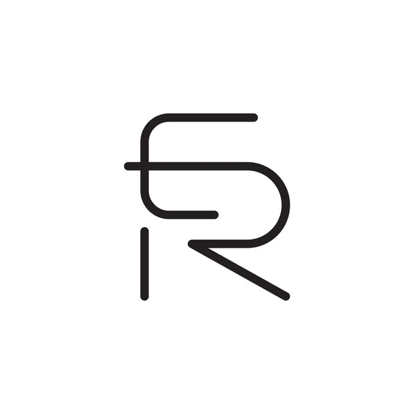 First Letter Vector Logo Icon — 스톡 벡터