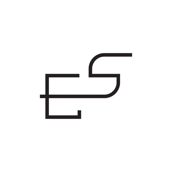 Başlangıç Harf Vektör Logo Simgesi — Stok Vektör