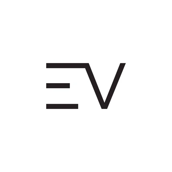 Ev初始字母向量图标 — 图库矢量图片