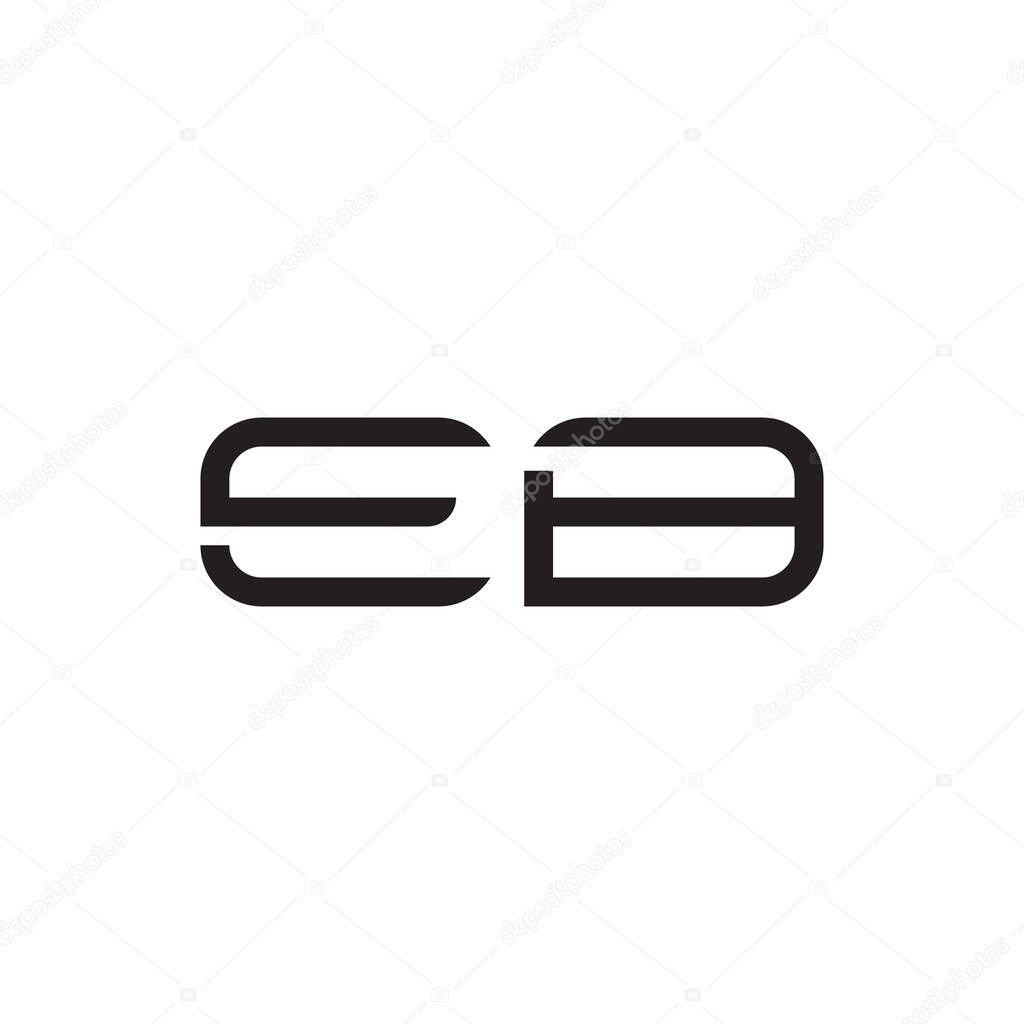 eb initial letter vector logo icon