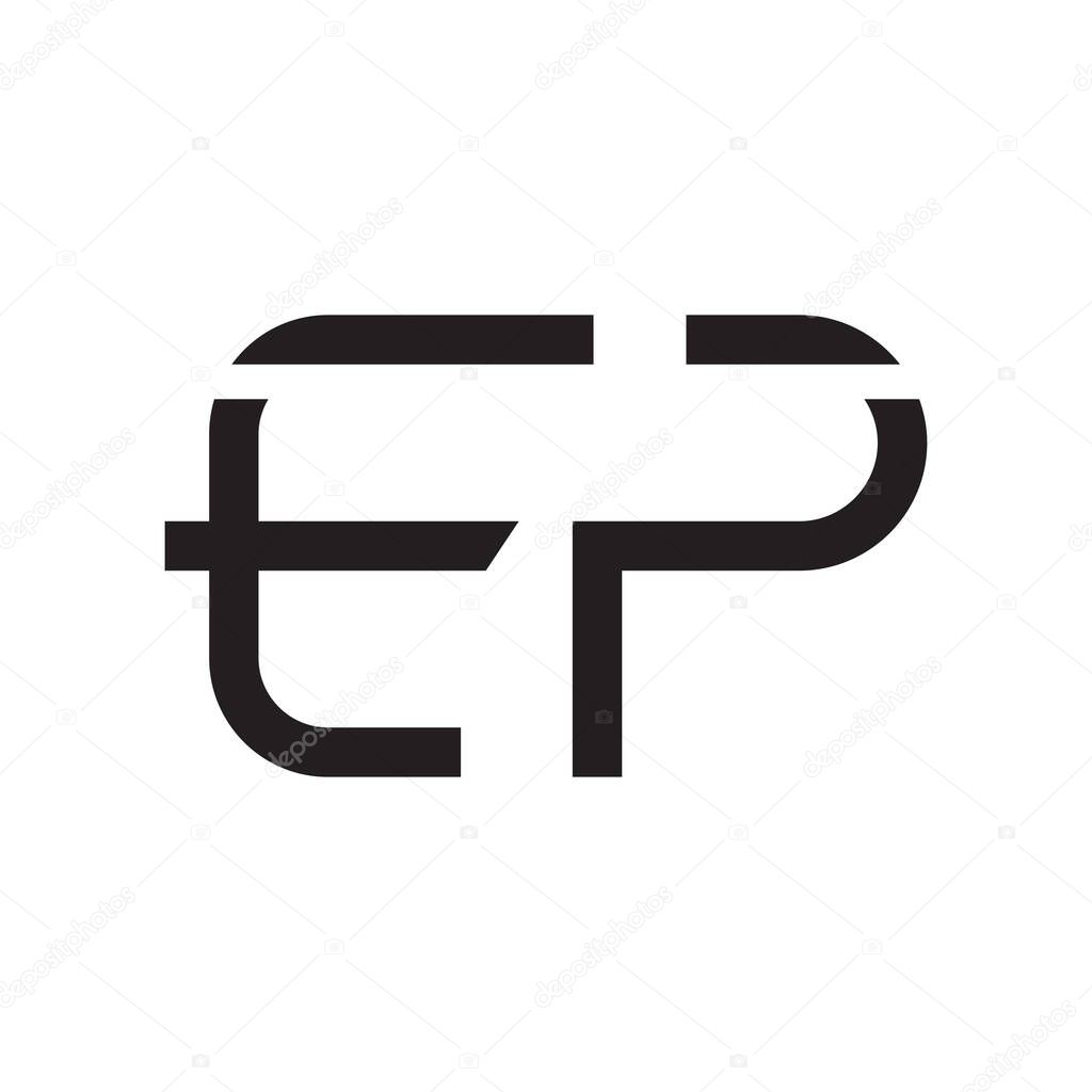 Ep initial letter vector logo icon