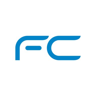 fc ilk harf vektör logosu simgesi