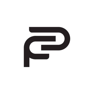 FD ilk harf vektör logosu simgesi