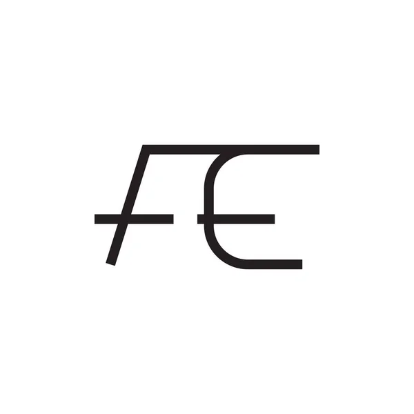 Fünf Anfangsbuchstaben Vektor Logo Symbol — Stockvektor