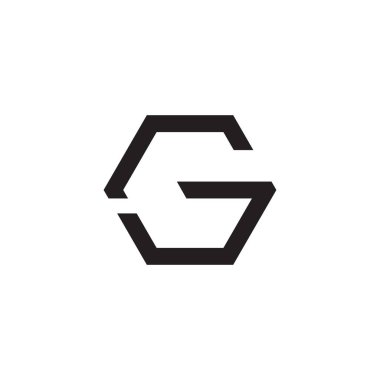 g ilk harf vektör logo simgesi